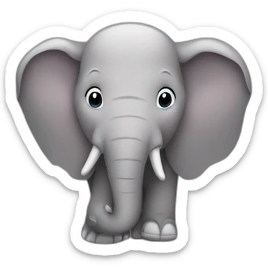 Sign that says #1 Fan with an Elephant sticker