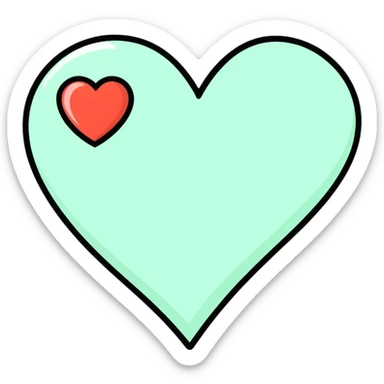 Stars and Stripes heart sticker