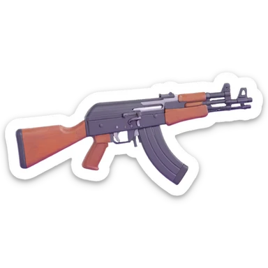 AK-47 assault rifle sticker