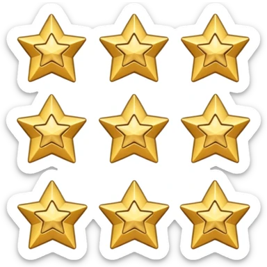 star loyalty badges sticker