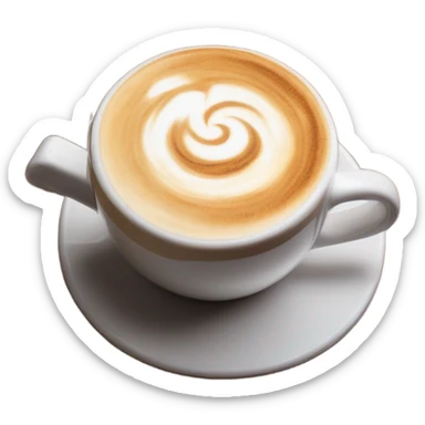 Cappuccino aesthetic  sticker