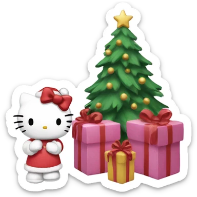 Hello Kitty Christmas sticker