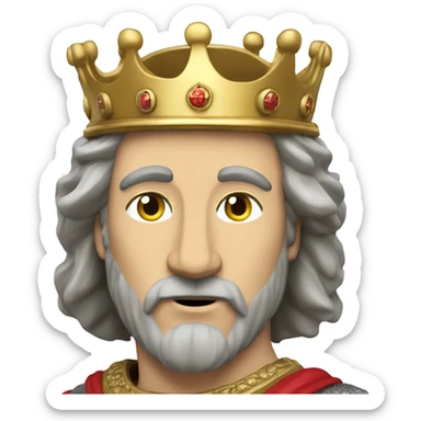 King Richard the lionheart of England statue sticker