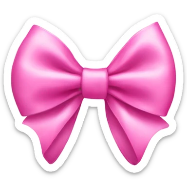 pink bow sticker