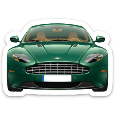 green aston martin doors open sticker