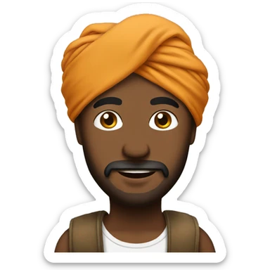 Turban only sticker