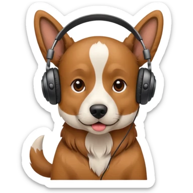 Dog dj sticker