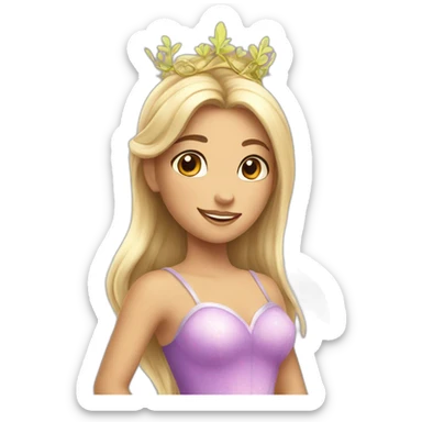 Princess fairy girl sticker