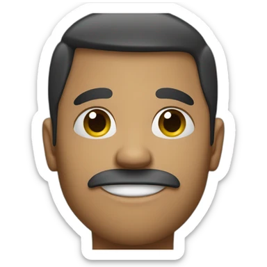 a person who is not well in facial expression sticker