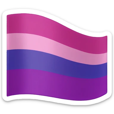 Bisexual flag sticker