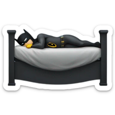 batman sleeping sticker
