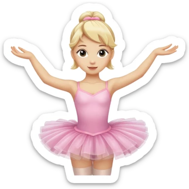 balerina blonde sticker