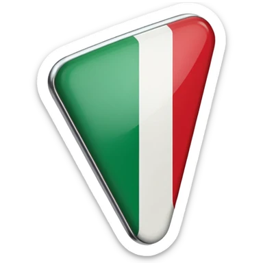 location pin with Italian flag sticker