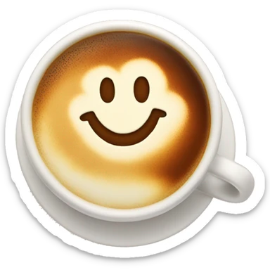 Coffee latte sticker