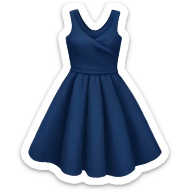 Navy blue dress sticker