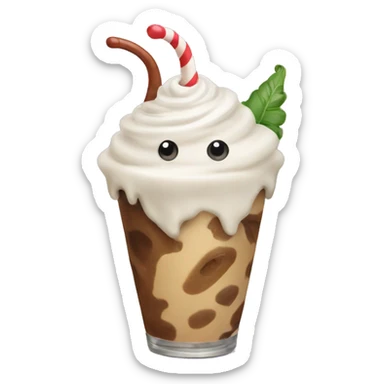 Slug with a milkshake sticker