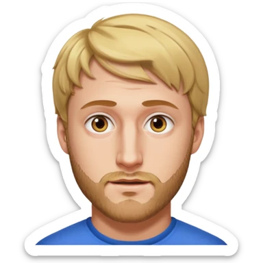 Logan Paul with a short beard sticker