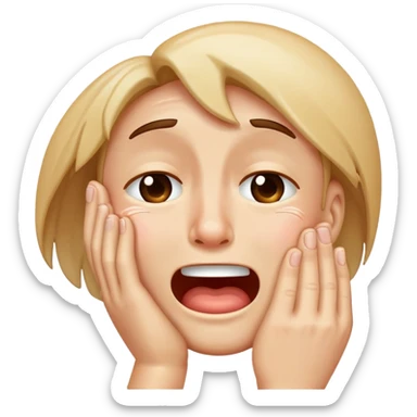 Crying, laughing and facepalm sticker