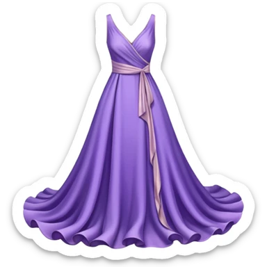 purple dress sticker
