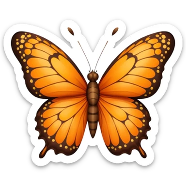 butterfly with leo print  sticker