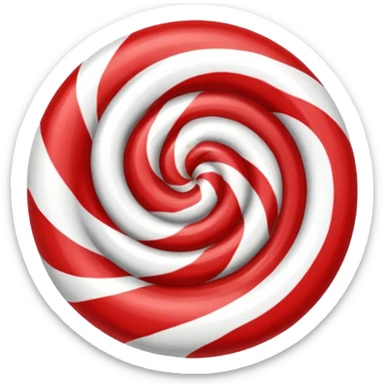 Peppermint emoji sticker