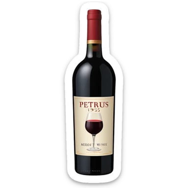 can you create an emoji for a very rare merlot (Petrus 1992) sticker