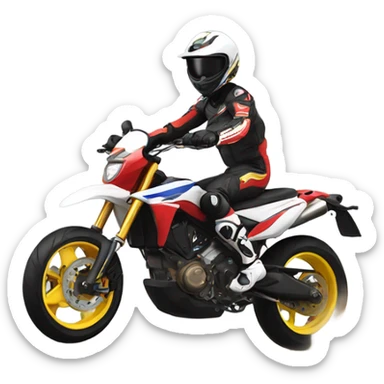 supermoto drifting sticker