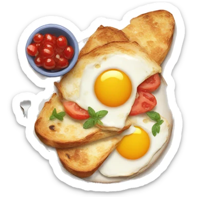 Mediterranean breakfast  sticker