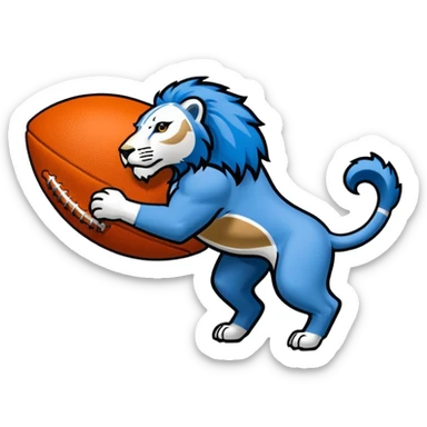 Detroit lions football emoji sticker