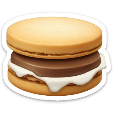 Alfajor de maicena con coco sticker