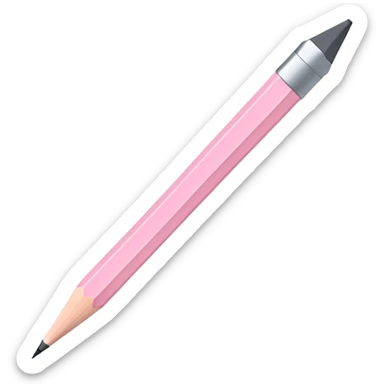 Light pink pencil  sticker