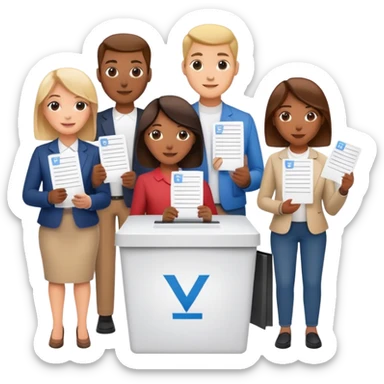 A survivor style vote sticker