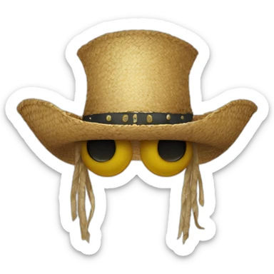 straw hat pirate sticker