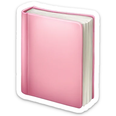 Light pink book  sticker