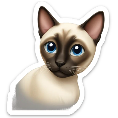 siamese cat sticker