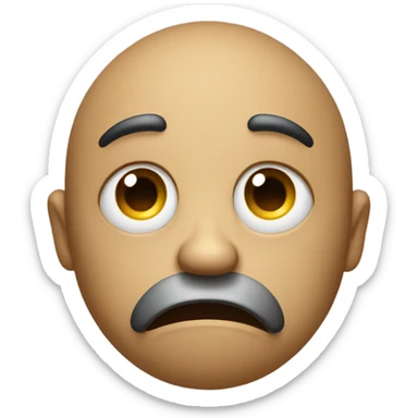 Lonely sad emoji sticker