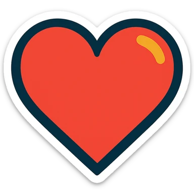 heart symbol representing love sticker