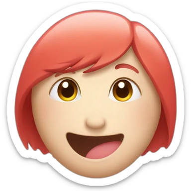 covering face shy laughing red cheeks sticker