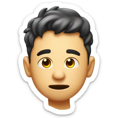 boy with fart coming out of his behind sticker