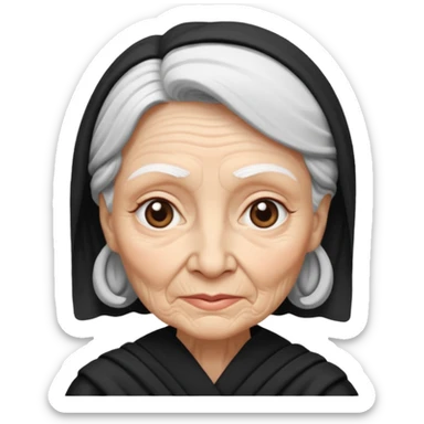 Wise Woman B&W sticker