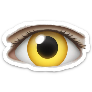 contact lens in vacuum  sticker