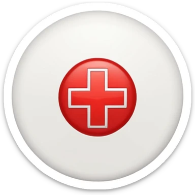 Create a red cross sticker