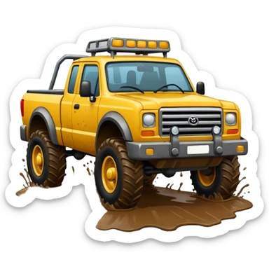 Brute force 750 driving through mud sticker