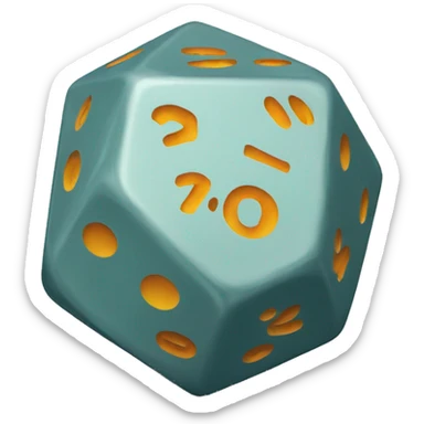 D20-dice sticker