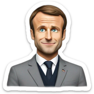 Emmanuel Macron is a jerk sticker