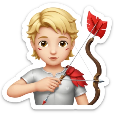 Cupid with arrow mixing Tonic sticker