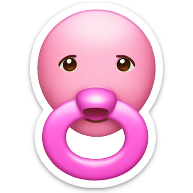 Pink pacifier  sticker