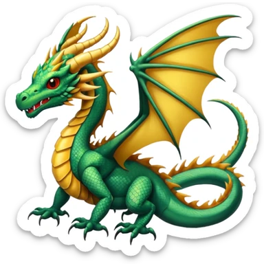 Fourth wing scorpiontail dragon  sticker