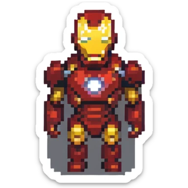 Iron Man superhero sticker