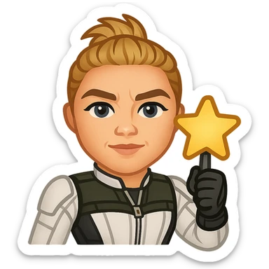 yelena belova played by florence pugh, marvel superhero emoji sticker